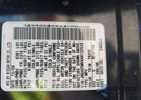 2010 Nissan Rogue S Krom Edition из США, поврежденный, VIN JN8AS5MVXAW122529